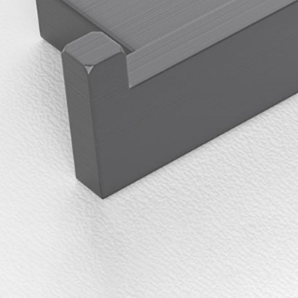Avtoit | Gray contemporary bathroom accessory set Brushed gray bath shelf/toilet paper holder/towel bar