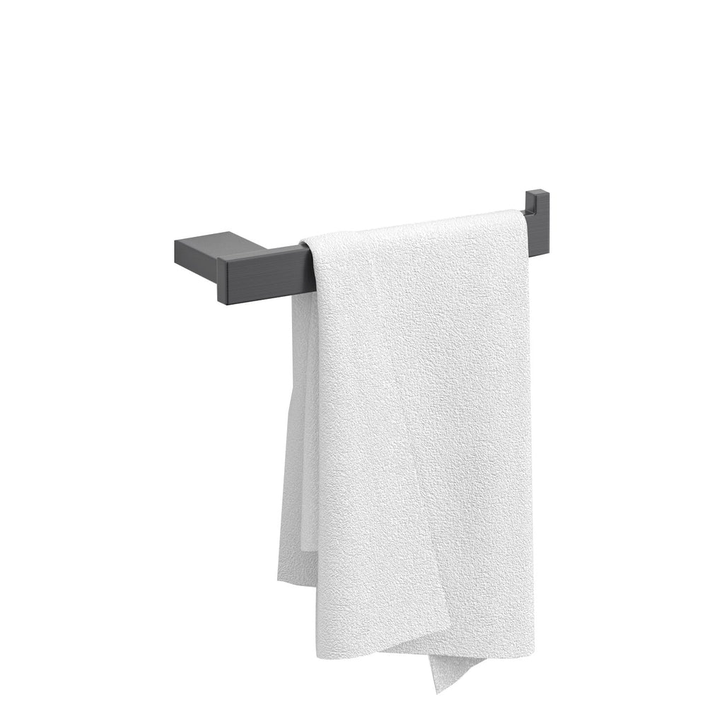 Avtoit | Gray contemporary bathroom accessory set Brushed gray bath shelf/toilet paper holder/towel bar