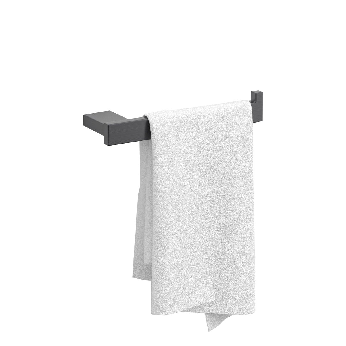 Avtoit | Gray contemporary bathroom accessory set Brushed gray bath shelf/toilet paper holder/towel bar