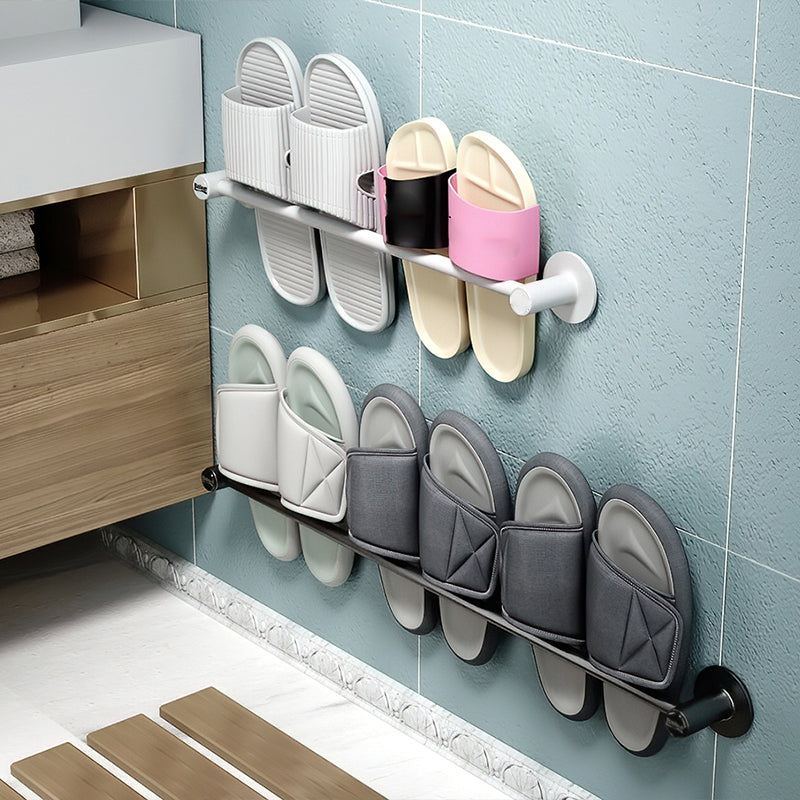 Avtoit | 2-piece modern bathroom accessory set metal slipper rack/towel bar