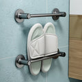 Avtoit | 2-piece modern bathroom accessory set metal slipper rack/towel bar