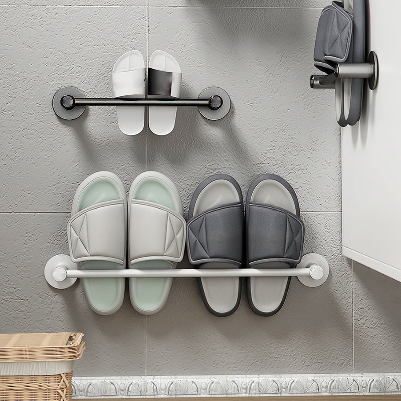 Avtoit | 2-piece modern bathroom accessory set metal slipper rack/towel bar