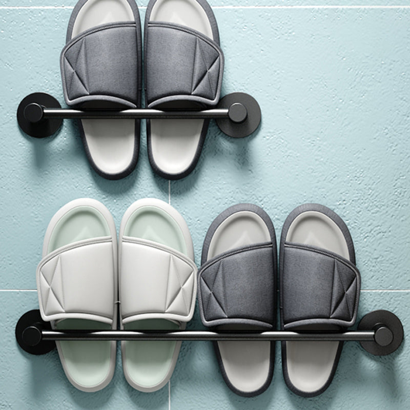 Avtoit | 2-piece modern bathroom accessory set metal slipper rack/towel bar