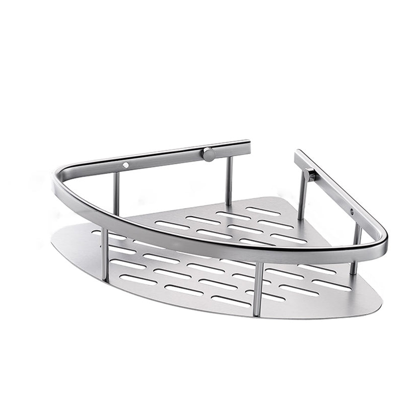 Avtoit | 3-piece modern bathroom accessory set aluminum bathroom shelf in silver