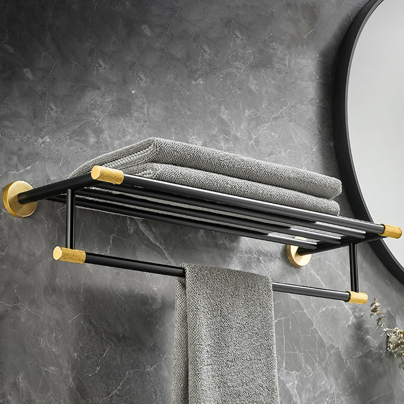 Avtoit | 5-piece modern bathroom accessory set made of black brass bathroom hardware