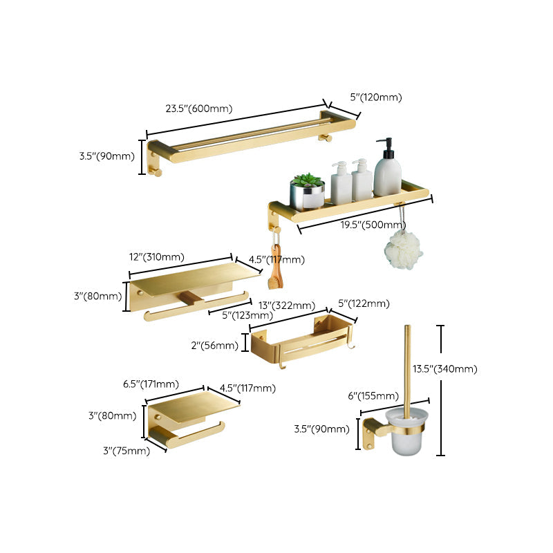 Avtoit | Traditional Bathroom Accessory Hardware Set Gold Bathroom Accessory Set