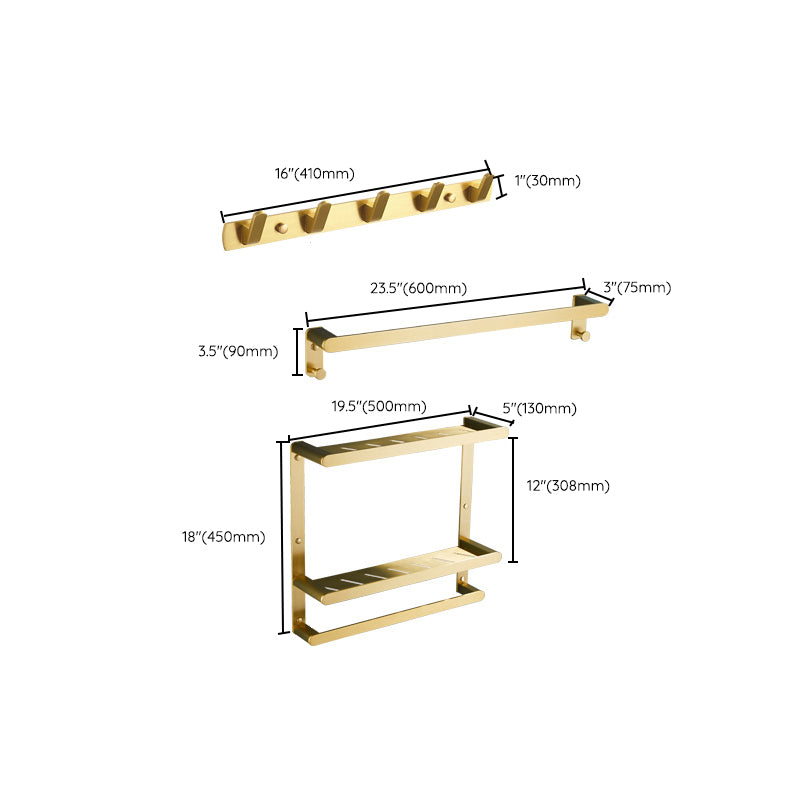 Avtoit | Traditional Bathroom Accessory Hardware Set Gold Bathroom Accessory Set