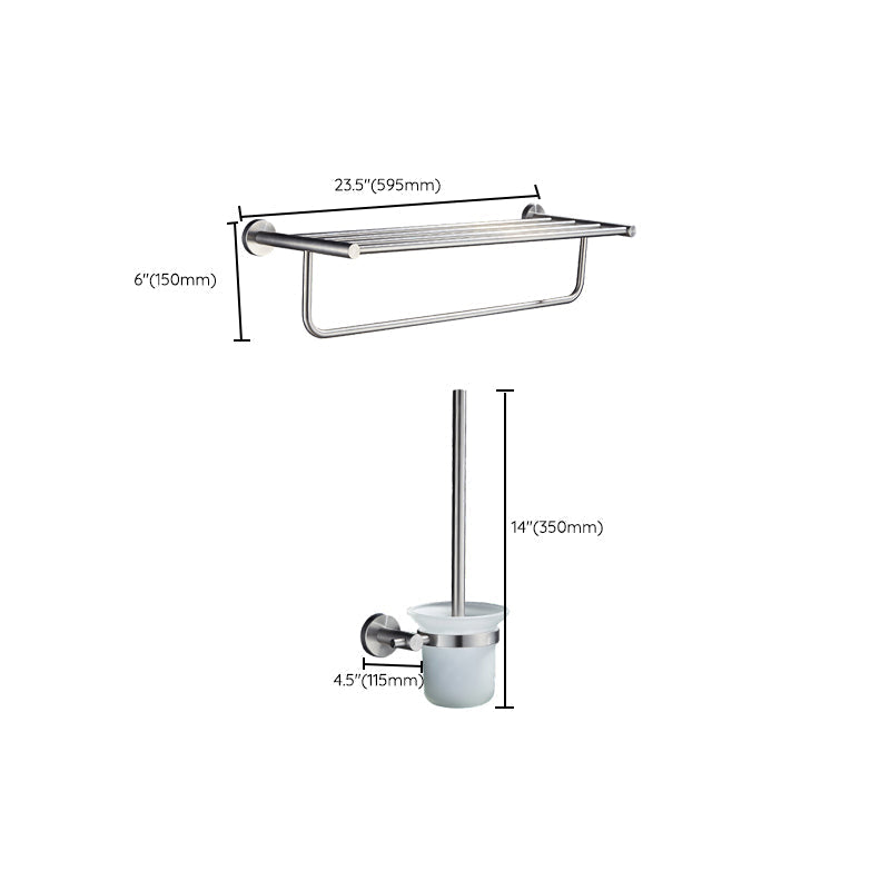 Avtoit | Chrome Traditional Bathroom Accessories Set Stainless Steel Bathroom Set
