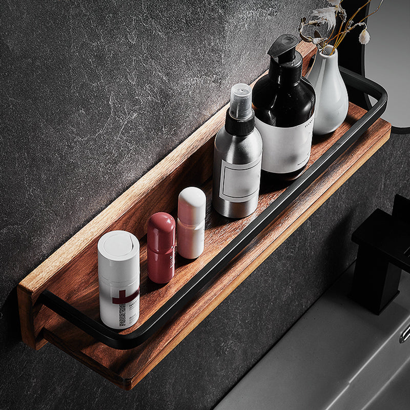 Avtoit | 7-piece bathroom accessory set wood and metal bathroom accessory hardware set