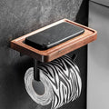 Avtoit | 7-piece bathroom accessory set wood and metal bathroom accessory hardware set