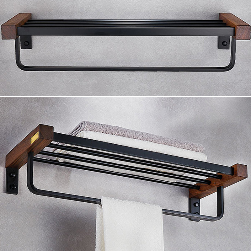 Avtoit | Metal Bathroom Accessories Set Walnut Brown Bathroom Accessories Set