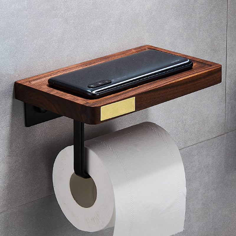 Avtoit | Metal Bathroom Accessories Set Walnut Brown Bathroom Accessories Set