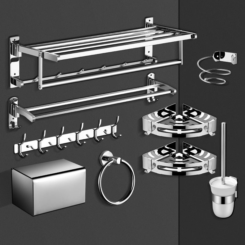 Avtoit | Modern Bathroom Hardware Set Silver Bathroom Accessories Hardware Set