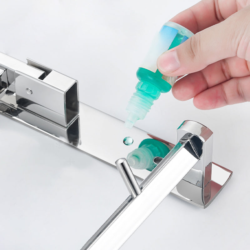 Avtoit | Modern Bathroom Hardware Set Silver Bathroom Accessories Hardware Set