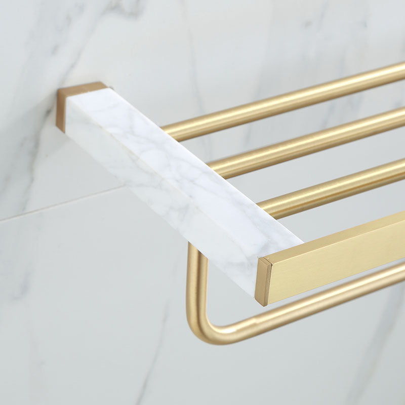 Avtoit | Polished Brass Bathroom Accessory Set Marble Bathroom Hardware