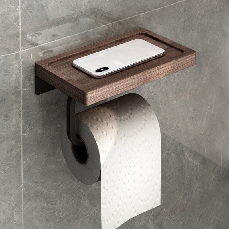 Avtoit | 7-piece bathroom accessory set metal bath set with wood accents