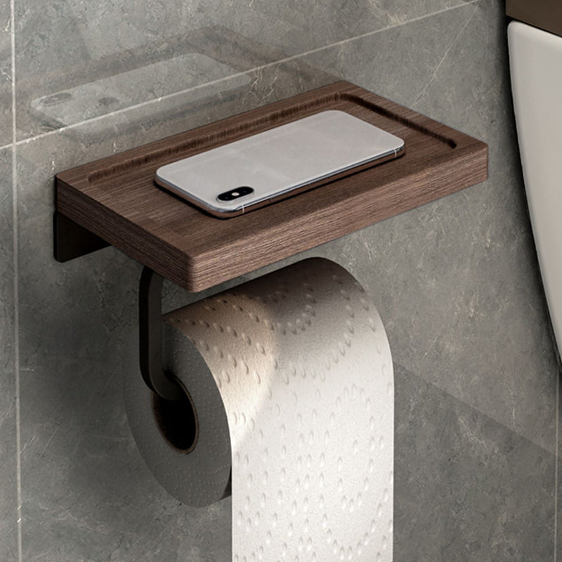 Avtoit | 7-piece bathroom accessory set metal bath set with wood accents