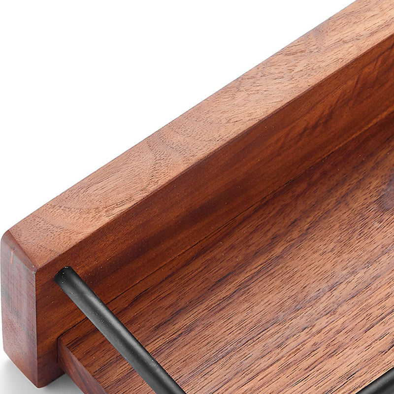 Avtoit | Solid Wood Bathroom Accessories Set Folding Metal Bathroom Accessories