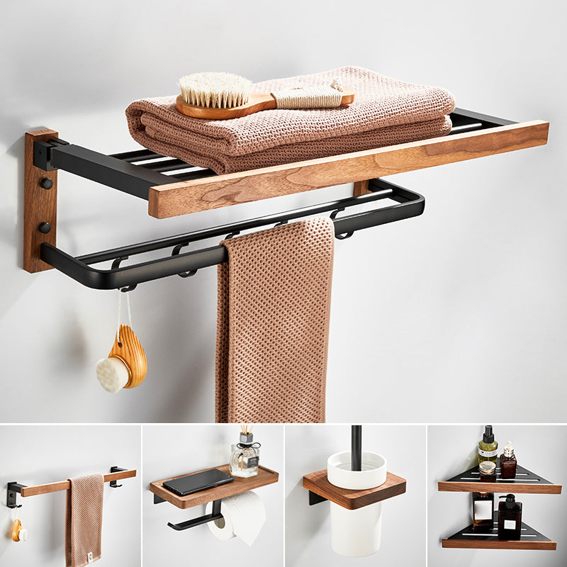 Avtoit | 7-piece toilet accessory set made of solid wood and metal