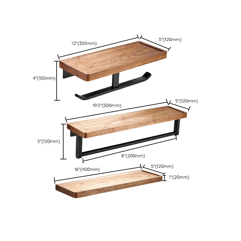 Avtoit | 7-piece toilet accessory set made of solid wood and metal