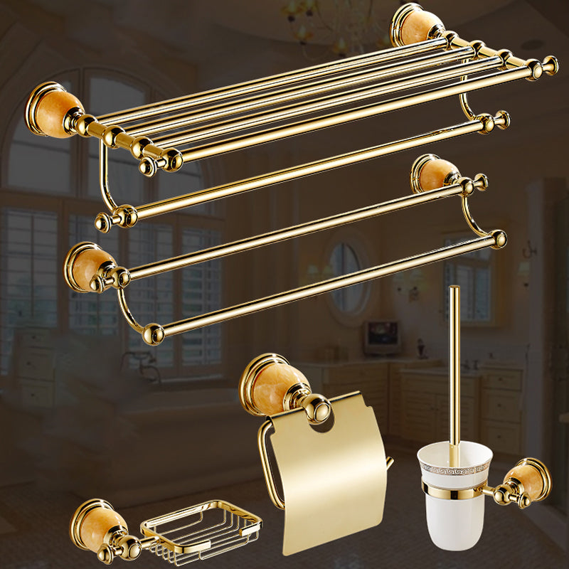 Avtoit | Polished Gold Bathroom Set Metal Bathroom Accessories Hardware Set