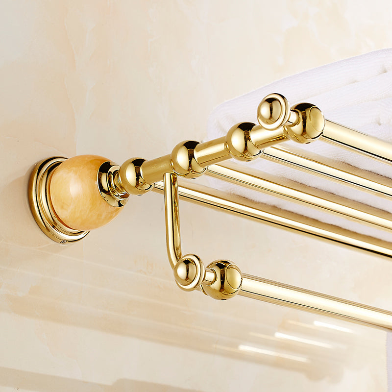 Avtoit | Polished Gold Bathroom Set Metal Bathroom Accessories Hardware Set