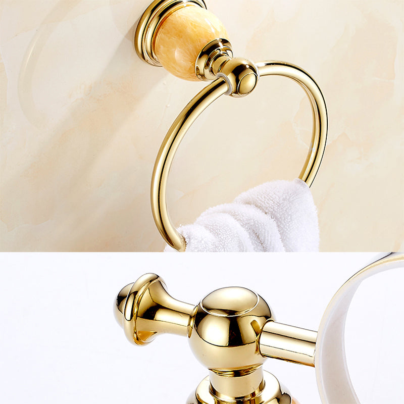 Avtoit | Polished Gold Bathroom Set Metal Bathroom Accessories Hardware Set