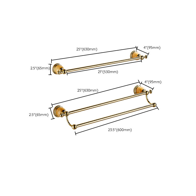 Avtoit | Polished Gold Bathroom Set Metal Bathroom Accessories Hardware Set
