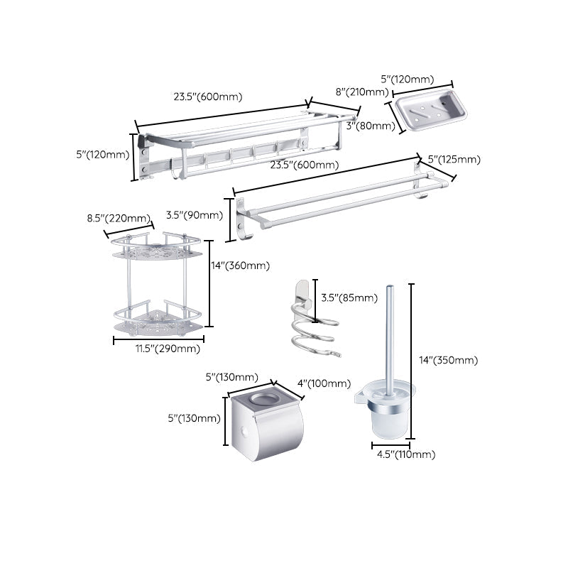 Avtoit | Contemporary Bathroom Accessory Hardware Set made of Metal with Soap Dish