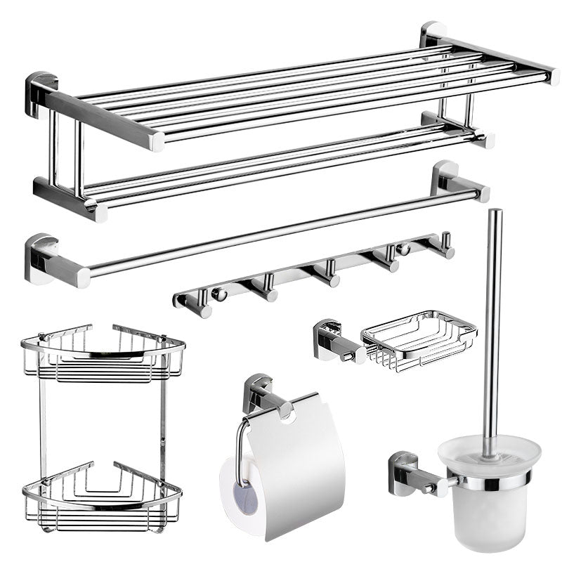 Avtoit | Contemporary Bathroom Accessories Hardware Set made of silver metal