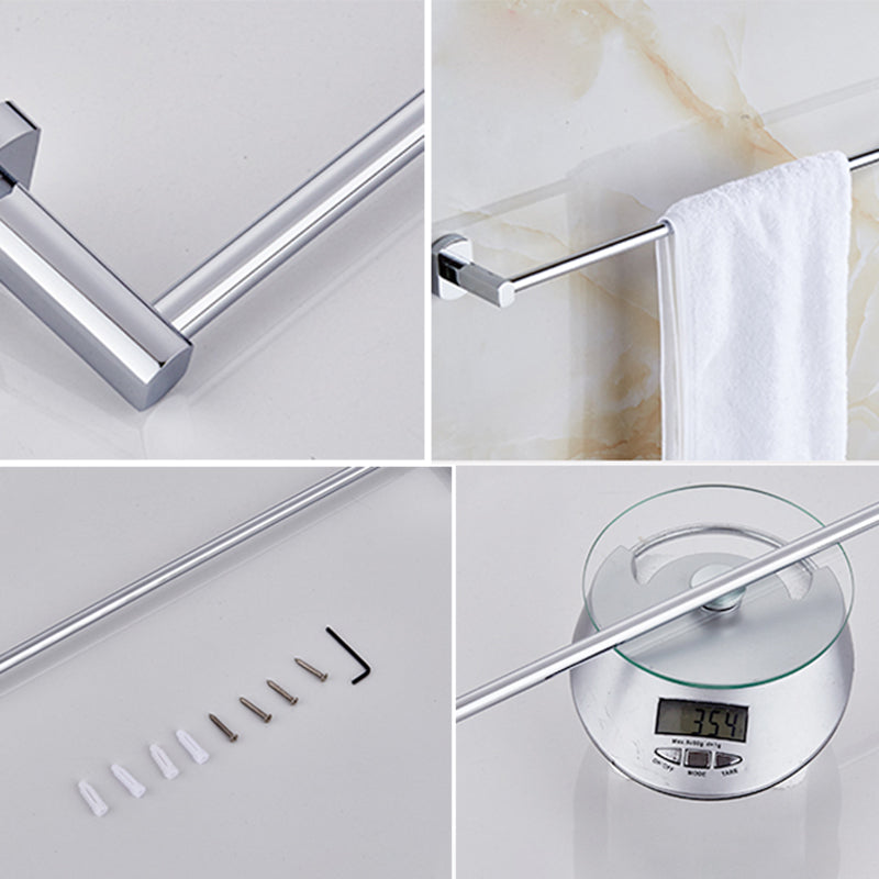 Avtoit | Contemporary Bathroom Accessories Hardware Set in Silver Metal