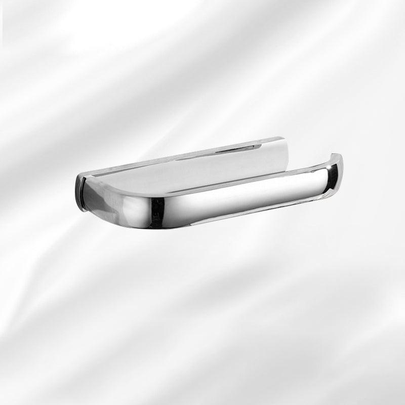 Avtoit | Contemporary silver bathroom set with bathroom shelf and towel rail