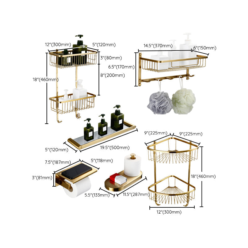 Avtoit | Traditional Style Brass Bathroom Accessories as Single Piece or in Set made of Metal