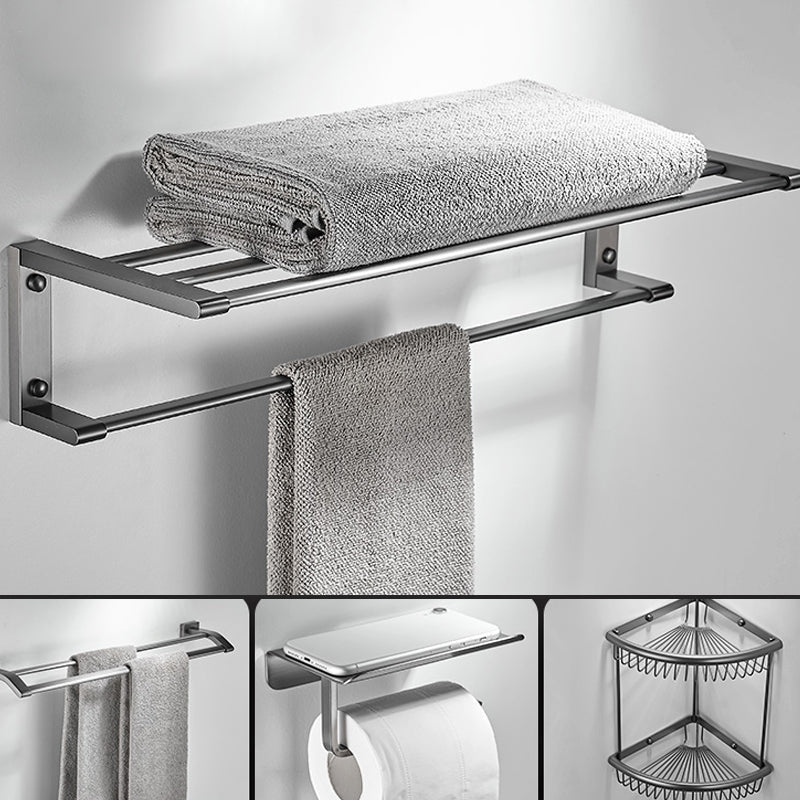 Avtoit | Matte Gray Bathroom Set Metal Bathroom Accessories Hardware Set