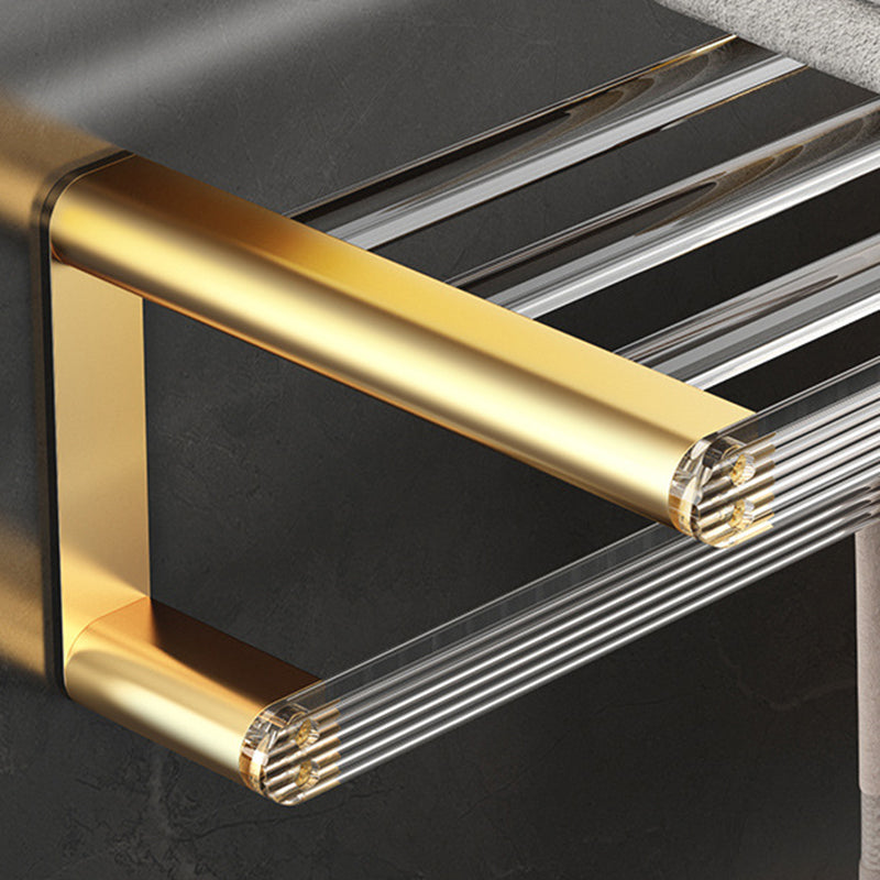 Avtoit | Bathroom Accessories Set in Gold Metal and Acrylic Bathroom Accessories Set