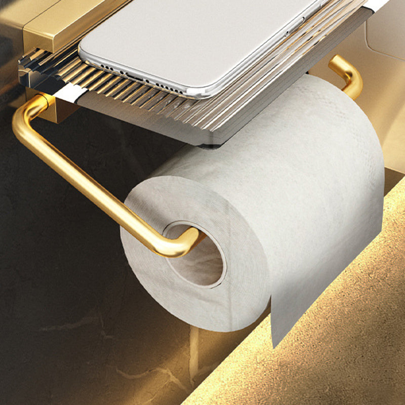 Avtoit | Bathroom Accessories Set in Gold Metal and Acrylic Bathroom Accessories Set