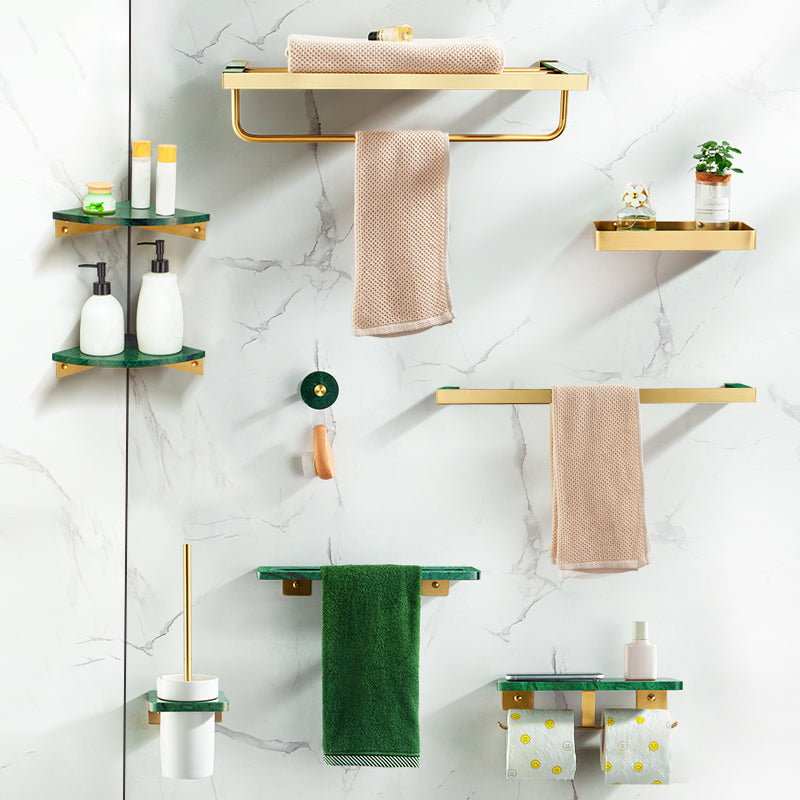Avtoit | Brass Bathroom Accessories Set Marble Bathroom Accessories Set for Home
