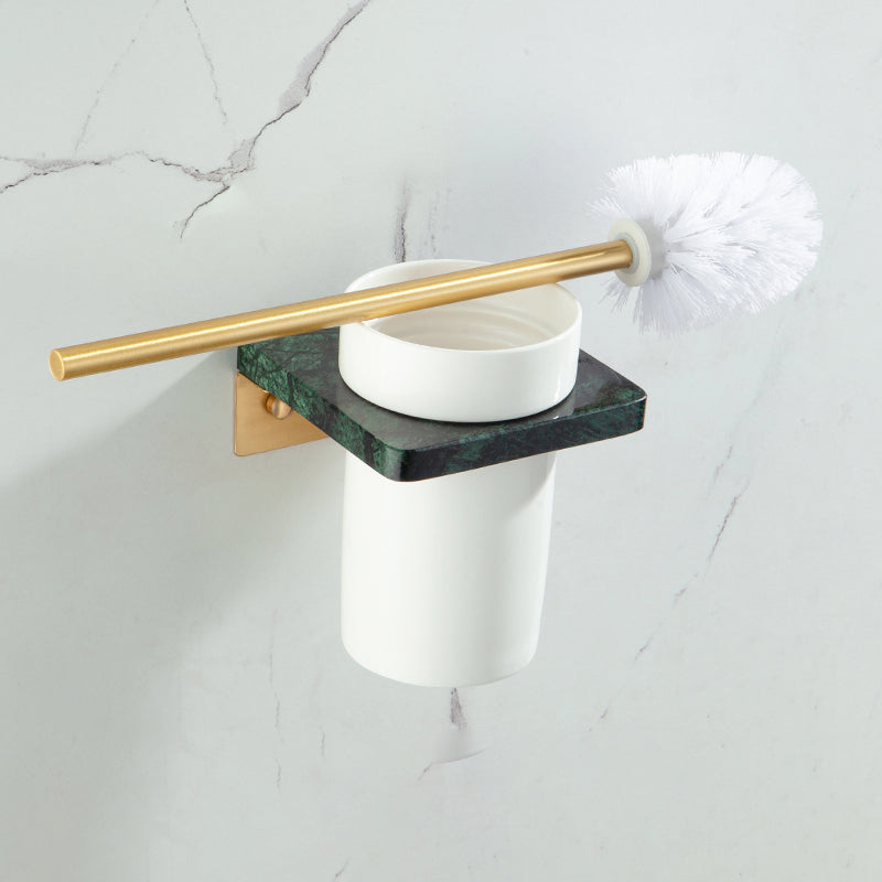 Avtoit | Brass Bathroom Accessories Set Marble Bathroom Accessories Set for Home