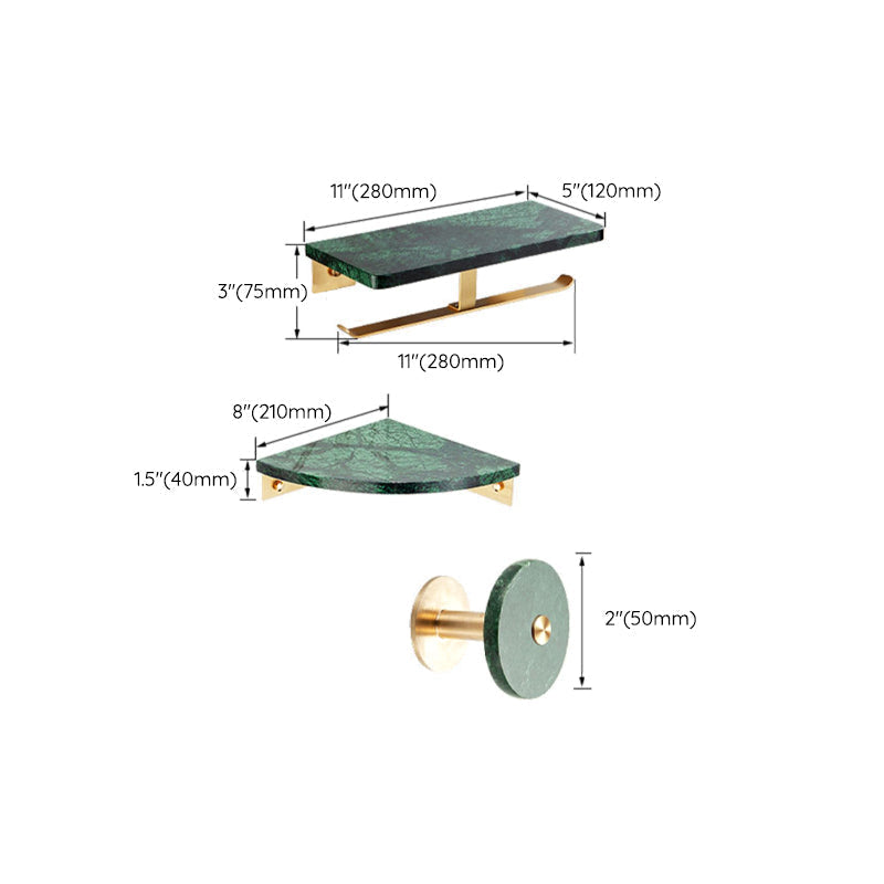Avtoit | Brass Bathroom Accessories Set Marble Bathroom Accessories Set for Home