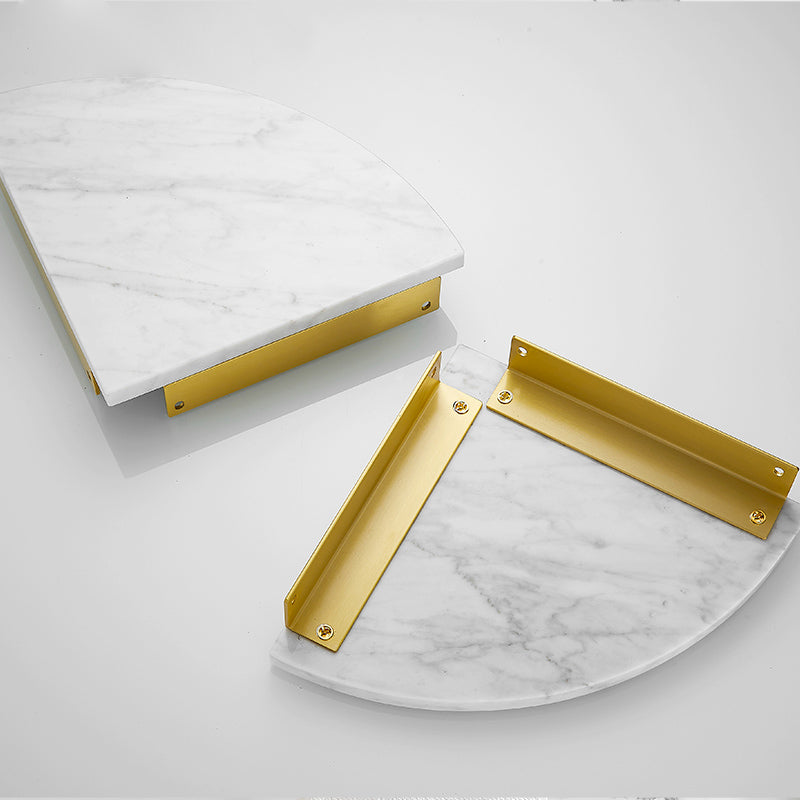 Avtoit | 7-piece bathroom accessory set marble and metal bathroom hardware