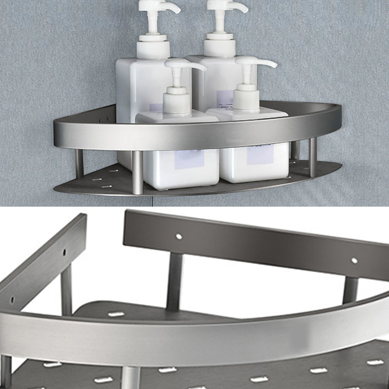 Avtoit | Contemporary Metal 5-piece Bathroom Accessories Set with Bath Shelf