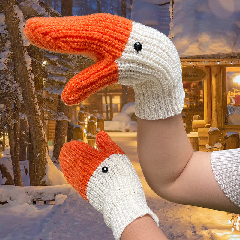 Avtoit | Knitted Warm Duck Skin Gloves