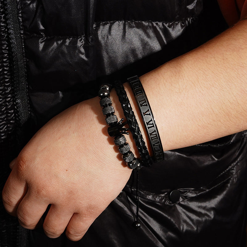 Avtoit | Crown Braided Letter Bracelet