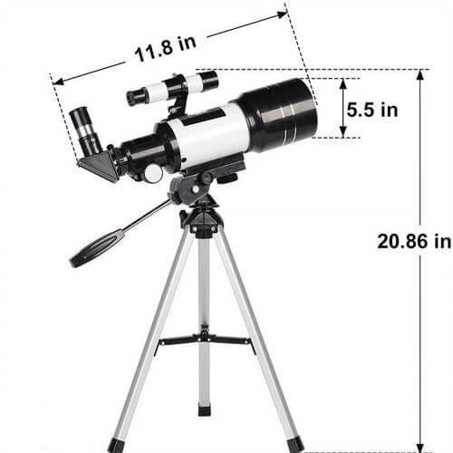 Avtoit | Professional Astronomical Telescope | 70mm Aperture, 300mm Focal Length & Easy Setup for Stargazing and Nature Exploration