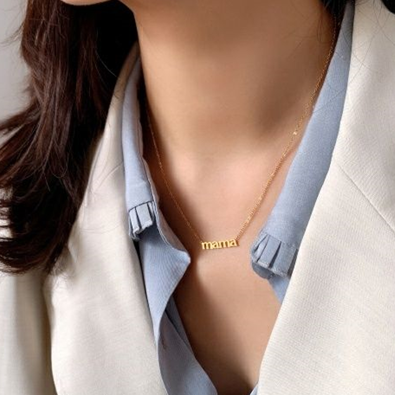 Avtoit | Letter "mama" Pendant Necklace
