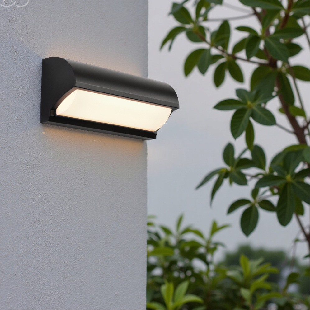 Avtoit | Modern Black Outdoor LED Wall Light – Weatherproof Warm Lighting for Garden, Patio & Entryways