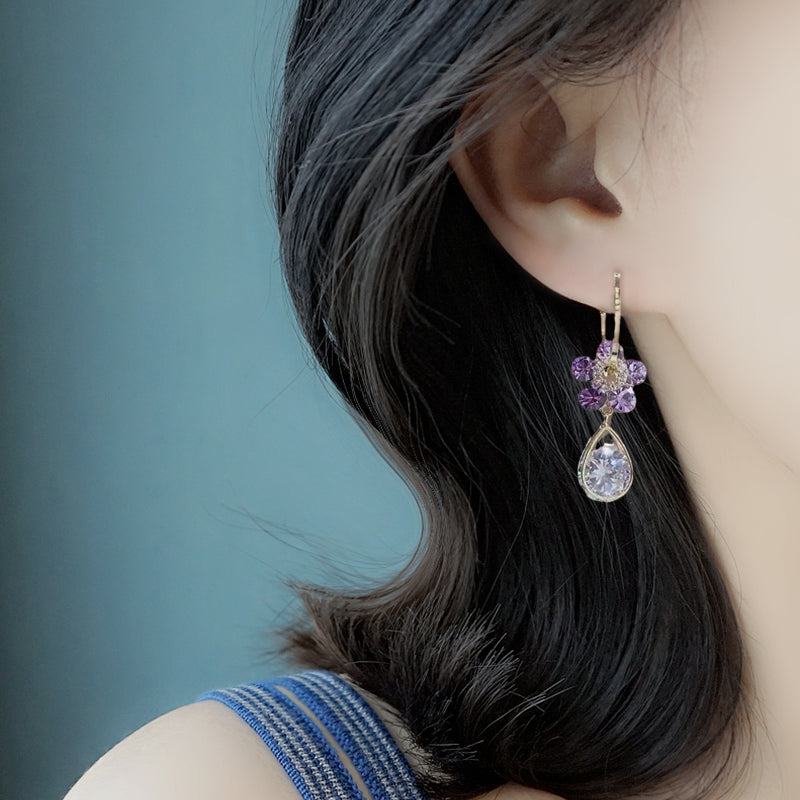 Avtoit | Fashion Flower Crystal Earrings