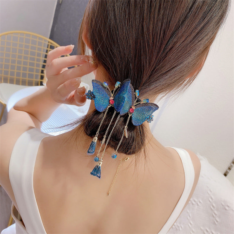 Avtoit | Temperament Butterfly Rhinestone Tassel Hair Clip