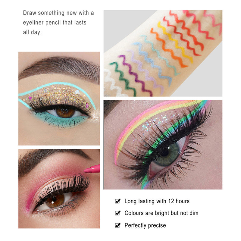 Avtoit | 20 PCS Colorful Eyeliner Pencil Set