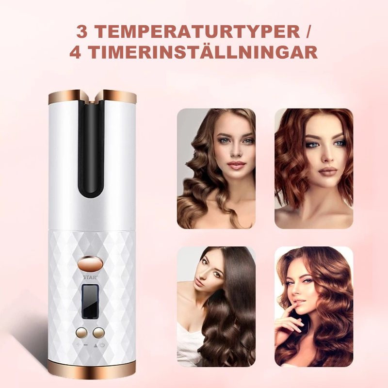 Avtoit | Cordless automatic rotating curling iron